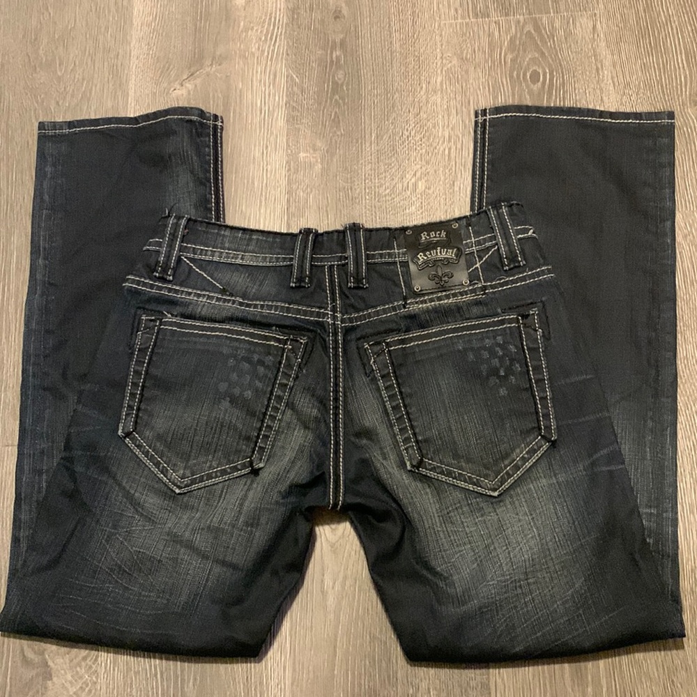 Mens Size 32 Rock Revival Jeans 32X32